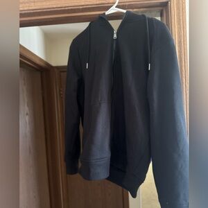 George Men's Black Zip-Up Sweater